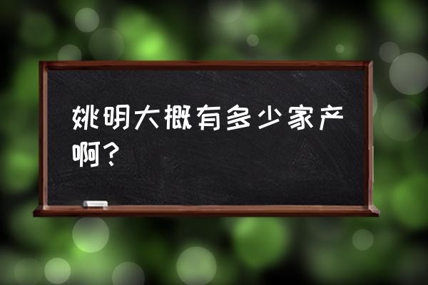 姚明的地位和个人收入 姚明大概有多少家产啊? 姚明的地位和个人收入 姚明大概有多少家产啊?