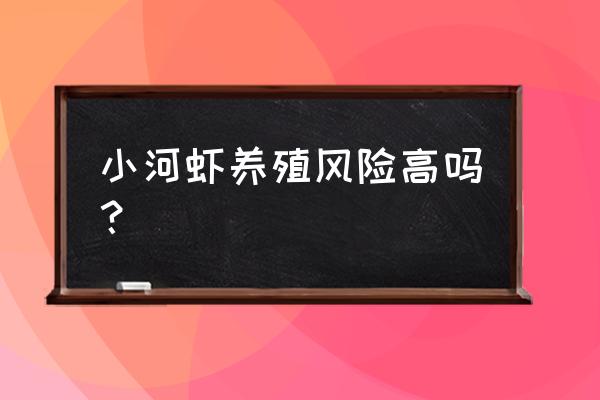 工厂化养虾设备 小河虾养殖风险高吗? 工厂化养虾设备 小河虾养殖风险高吗?