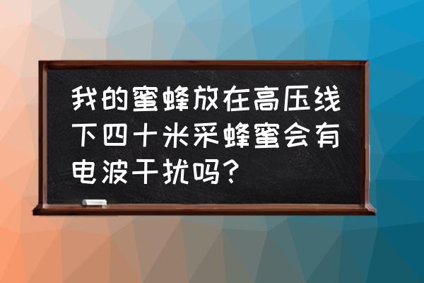 蜜蜂刚采的蜂蜜放在身体哪个部位 我的蜜蜂放在高压线下四十米采蜂蜜会有电波干扰吗? 蜜蜂刚采的蜂蜜放在身体哪个部位 我的蜜蜂放在高压线下四十米采蜂蜜会有电波干扰吗?